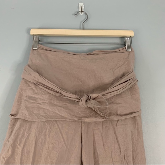 Free People Al Fresco Convertible Jumpsuit Pants Cotton Tie Strapless Small S - Picture 4 of 14